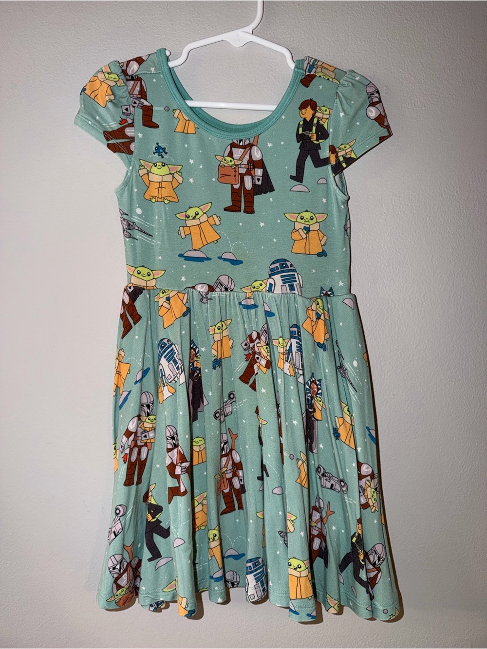 Little Sleepies x Star Wars Grogu Twirl Dress 4T Toddler Girl Disney